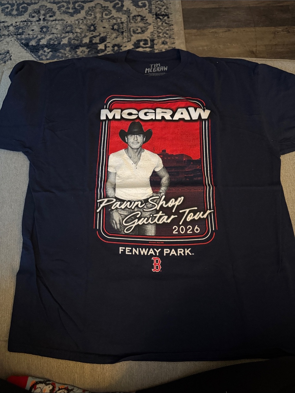 Navy 'Pawn Shop Guitar Tour 2026' Graphic Tee